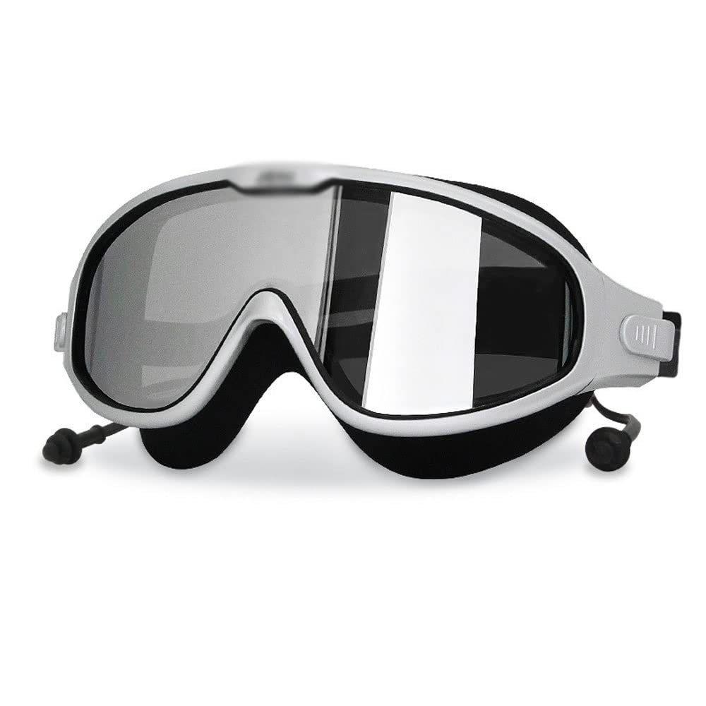 XIXIDIAN Swim Goggles Swimming Wide Goggles No Leaking Anti Fog Glasses with Ear Plugs for Men Women Teen (Color : C, Size : One Size)