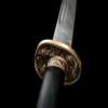 ZPGP Chinese DAO Handmade Damascus FOLD Steel Sword Rosewood Scabbard view 2