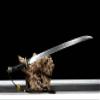 ZPGP Chinese DAO Handmade Damascus FOLD Steel Sword Rosewood Scabbard view 3