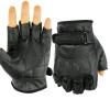 AVMBC Fingerless Leather Gloves Half Finger Leather Gloves for Shooting Riding Paintball Motorcycle Break Dance Halloween Accessories Protective Outdoor Sports Gloves view 2