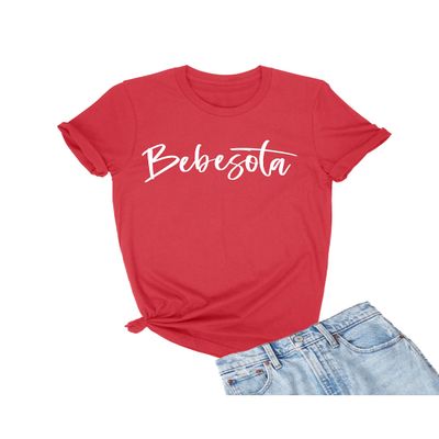 5X-Large Red Mens Bebesota Cute Fashion Latin T-Shirt
