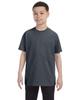 Apparel Globe Boys Heavy Cotton Seamless Neck T-Shirt, Dark Heather, Large view 1