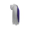 Augusta Sportswear Three-Season Fleece Full Zip Hoodie Purple/Grey Heather XL view 3