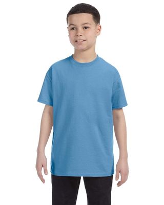 Apparel Globe Boys Heavy Cotton Seamless Neck T-Shirt, Carolina Blue, Large