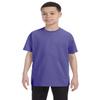 Boys Heavy Cotton Seamless Neck T-Shirt, Violet, X-Small view 1