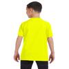 Apparel Globe Boys Heavy Cotton Seamless Neck T-Shirt, Safety Green, Medium view 2