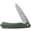 Case XX WR Pocket Knife Kinzua EDC, S35VN Spear Blade, OD Green Anodized Aluminum Handle W/Clip #64659 (KINZUA) 4 3/4" Inches Closed view 1