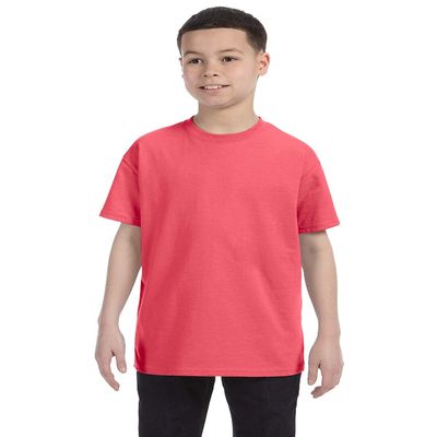 Apparel Globe Boys Heavy Cotton Seamless Neck T-Shirt, Coral Silk, Medium