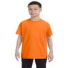 Apparel Globe Boys Heavy Cotton Seamless Neck T-Shirt, Safety Orange, Small view 1