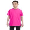 Apparel Globe Boys Heavy Cotton Seamless Neck T-Shirt, Azalea, Medium view 1