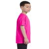Apparel Globe Boys Heavy Cotton Seamless Neck T-Shirt, Azalea, Medium view 3