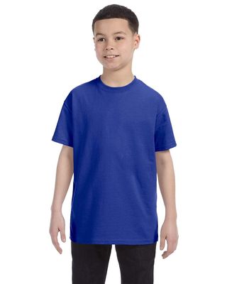 Apparel Globe Boys Heavy Cotton Seamless Neck T-Shirt, Cobalt, Large