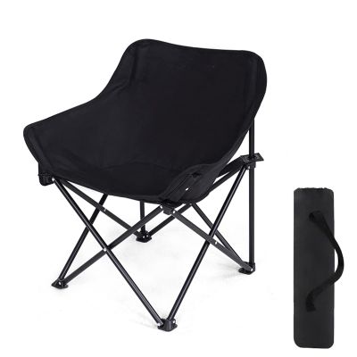 SKIITOON Portable Camping Chair,Folding Chair,Lawn Chairs,Stable Ultralight Folding Compact Backpacking Chairs Heavy Duty 240lbs for Outdoor,Camp,Travel,Beach,Picnic,Festival,(Color:Black)