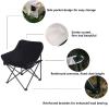 SKIITOON Portable Camping Chair,Folding Chair,Lawn Chairs,Stable Ultralight Folding Compact Backpacking Chairs Heavy Duty 240lbs for Outdoor,Camp,Travel,Beach,Picnic,Festival,(Color:Black) view 4