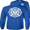 FAIR GAME Firefighter EMT Long Sleeve Shirt Fire/EMT-Royal-2x view 1