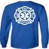 FAIR GAME Firefighter EMT Long Sleeve Shirt Fire/EMT-Royal-2x view 3