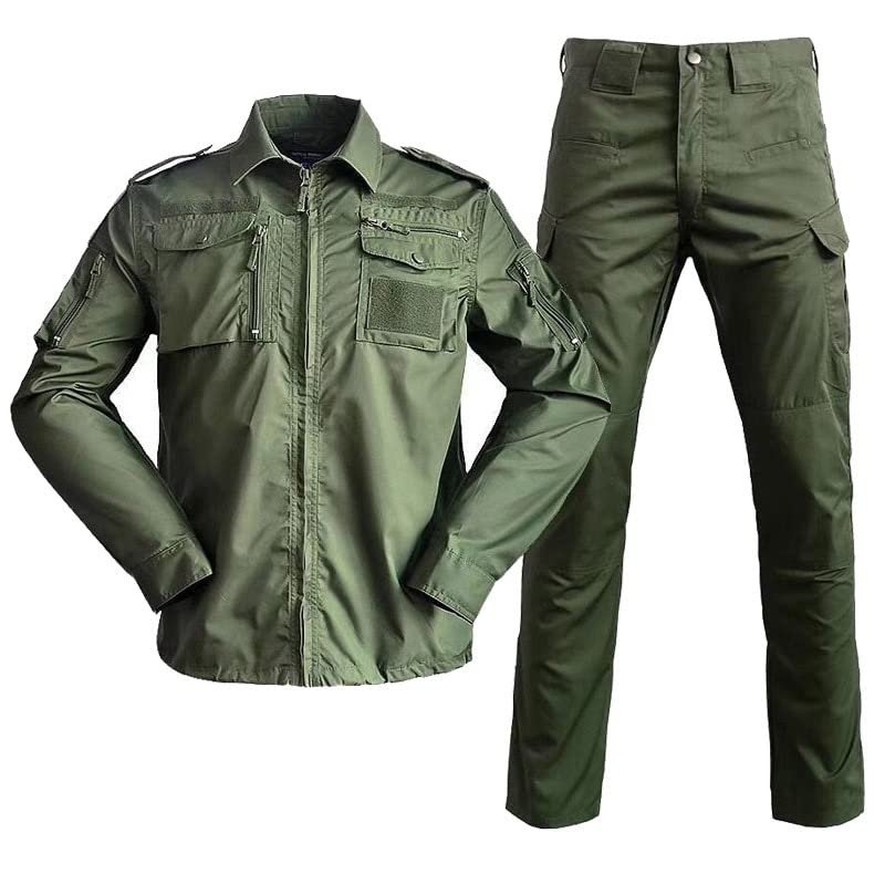 YABOO Tactical Camouflage Uniform BDU Combat Sports Clothing Airsoft Hunting Shooting Battle Dress Shirt Pants Set