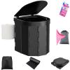 Portable Toilet for Camping, Porta Potty for Adults, Outdoor Folding Travel Toilet with Lid and Retractable Paper Holder, Includes Carry Bag, Female Urination Device and 4 Disposable Urine Bags view 1