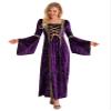 YOOJIA Women Medieval Renaissance Dress Christmas Velvet Victorian Gothic Gown Halloween Cosplay Costume Purple XX-Large view 1