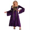 YOOJIA Women Medieval Renaissance Dress Christmas Velvet Victorian Gothic Gown Halloween Cosplay Costume Purple XX-Large view 2