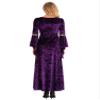 YOOJIA Women Medieval Renaissance Dress Christmas Velvet Victorian Gothic Gown Halloween Cosplay Costume Purple XX-Large view 4