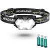 Eirnvop 2000 Lumen 9 LED Headlamp, Ultra Bright Head Lamp with 6 Modes, Lightweight Head with Adjustable Strap, IPX5 Waterproof Headlight Great for Camping Hiking, 3 AAA Batteries Included view 1