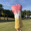 Golf Wood Head Covers Driver Cover 3 Wood Headcover Hybrid Head Covers Embroidery Ice Cream Design Golf Club Headcovers Leather Hand-Made Wood Head Cover view 3
