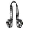 Roller Skate Leash Adjustable Snowboard Boots Carrier Strap Fashionable Skate Transport Strap Resuable Shoulder Sling Leash for Ice Skates, Black White Plaid view 3