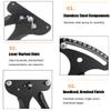 Saipe Bicycle Spoke Tension Meter Measuring Tool Aluminum Alloy Bicycle Wheel Repair Tool Spoke Wire Tension Adjustment Tool for Cycling Wheel Spokes Check or Correction view 4