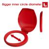 Portable Toilet Seat for 5 Gallon Bucket Emergency Outdoor Camping Snap on Luggable Loo Toilet Cover for Adults and Kids Red view 2
