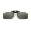 SEIWEI Polarized Unisex Clip On Flip Up Sunglasses Anti-Glare Driving Travelling Glasses UV Protection Sun Holiday Dark Green view 1