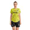 ORKY Women Customize Soccer Jersey, Quick Dry Sublimation Personalize Shirt Short Set, Custom Made Team Match Uniform Camo(Bright Yellow 2XS) view 1