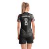 ORKY Women Customize Soccer Jersey, Quick Dry Sublimation Personalize Shirt Short Set, Custom Made Team Match Uniform Camo(Black/Red XS) view 2