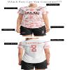 ORKY Women Customize Soccer Jersey, Quick Dry Sublimation Personalize Shirt Short Set, Custom Made Team Match Uniform Camo(Black/Red XS) view 4