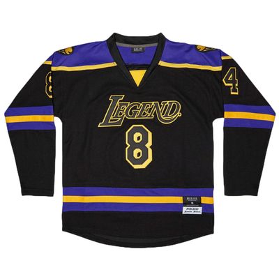 Madjus Men's Fashion Legend Jersey Sports Fan Hockey Jerseys Stitched (as1, Alpha, s, Regular, Regular, Black, S)