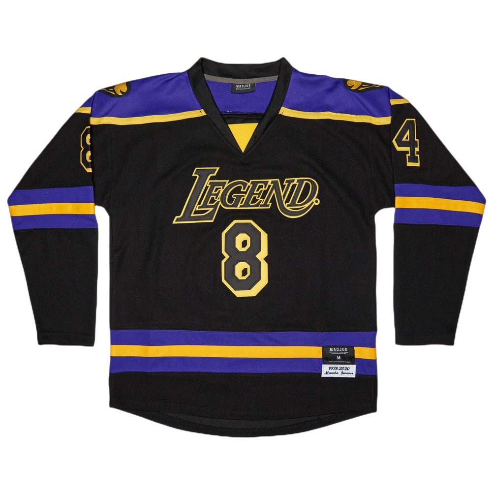 Madjus Men's Fashion Legend Jersey Sports Fan Hockey Jerseys Stitched (as1, Alpha, s, Regular, Regular, Black, S)