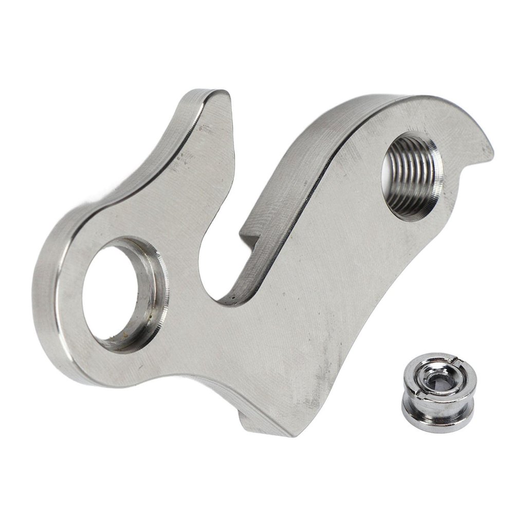 EVTSCAN Universal Mountain Bike Rear Derailleur Hanger, Stainless Steel Derailleur Rear Hanger Frame Gear Tail Hook Replacement, Compatible with Most MTB Bike
