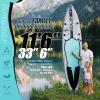 FunWater Inflatable Stand Up Paddle Board 10'6"/11"/11'6" Paddle Board for Adults & Youth, Paddleboards Inflatable with Premium SUP Accessories, Wide Stable, Non-Slip Comfort Deck (Grey/Blue/Black) view 2