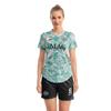 ORKY Women Customize Soccer Jersey, Quick Dry Sublimation Personalize Shirt Short Set, Custom Made Team Match Uniform Camo(White/Green 2XS) view 1