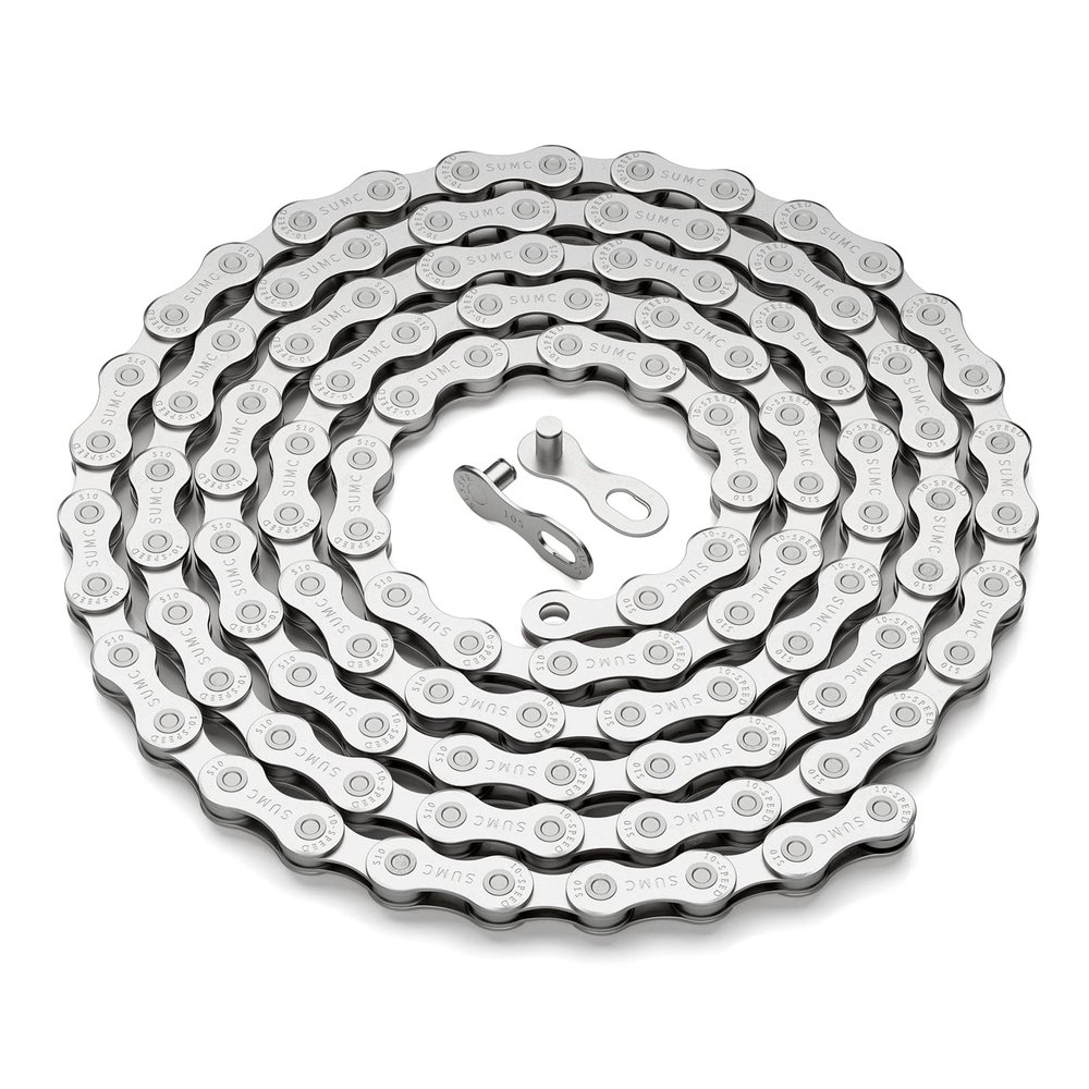 6/7/8/9/10/11/12 Speed Bike Chains, Lightweight Durability Bicycle Chains for Road Mountain Bike with Quick Link Connector