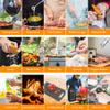 Camping Cooking Utensils Set, Stainless Steel Grill Tools, Camping BBQ Cookware Gear and Equipment for Travel Tenting RV Van Picnic Portable Kitchen Essentials Accessories (Black-28 PCS) view 2