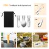 Camping Cooking Utensils Set, Stainless Steel Grill Tools, Camping BBQ Cookware Gear and Equipment for Travel Tenting RV Van Picnic Portable Kitchen Essentials Accessories (Black-28 PCS) view 4