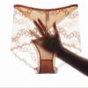 Women Super Plus Size Mid Waist Cotton Briefs Women's Lingerie Solid Panties Breathable Summer Female Intimates Boxer Female Safety Short Sexy Lace Panties (Color : 4, Size : XX-Large) view 2