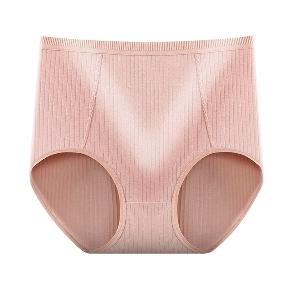 3Pcs/Set Big Size XL~6XLSuper Plus Size Cotton Women's Panties Solid High Waist Lace Briefs Breathable Seamless Soft Ladies Panties (Color : 5, Size : 4XL)