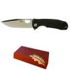 Western Active HB1341 Honey Badger Tanto Small Pocket Knife 2.81" Blade Lightweight 2.57oz Folding Utility EDC Deep Pocket Carry for Outdoor Tactical Survival Camping - Reversible Clip - Small Black view 4