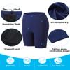 Fiteng Men's Swim Jammers Competitive Athletic Swim Team Suit Training Endurance Racing Quick Dry Swimming Shorts UPF 50 Deep Blue view 4