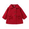 SWNONE Baby Coats Fall Winter Kid Baby Girl Cloak Button Jacket Clothes Baby Outwear Clothes (Burgundyt Coat, 2-3 T) view 1