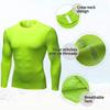 CARGFM Men's Long Sleeve Compression Shirts Gym Athletic Gym Undershirts Active Baselayer Sport Top Shirt Green view 2