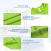 CARGFM Men's Long Sleeve Compression Shirts Gym Athletic Gym Undershirts Active Baselayer Sport Top Shirt Green view 3