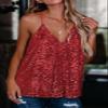 miduo Womens Tank Tops Summer Casual Dressy Sequin V Neck Tanks Tops Fashion 2025 Cami Shirts Sleeveless Sequin Tops Blouses Christmas Red S view 3